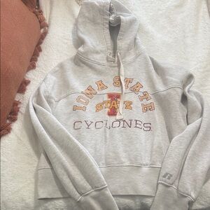 Russell Athletic Gray Iowa State Cyclones Hoodie